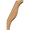 Ekena Millwork 3 1/2"W x 26"D x 38"H Funston Smooth Knee Brace, Western Red Cedar BRC04X26X38FST00SWR - alternate 1